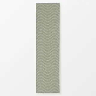Tischläufer Beige auf Sage Green