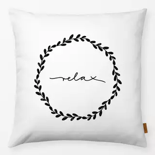 Kissen Relax black and white
