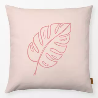 Kissen Monstera Wendekissen Rosa