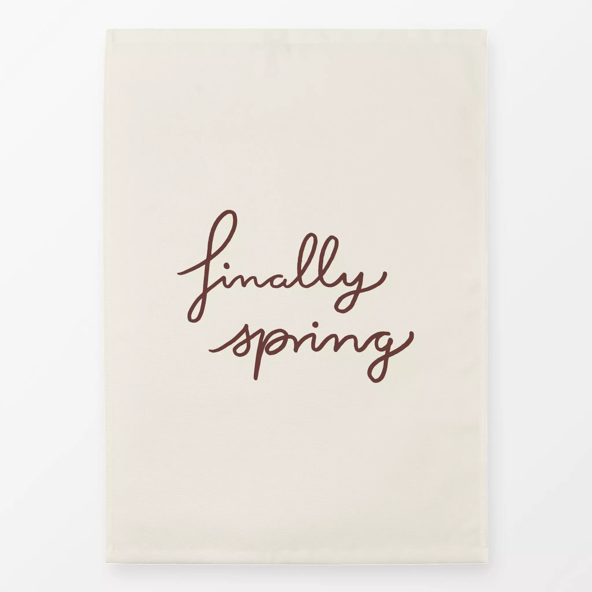 Geschirrtücher Frühling Spruch beige braun - Frühling, Sprüche & Schriftzüge - von „Kathrin Woo"; typografie, Spruchkissen, ...