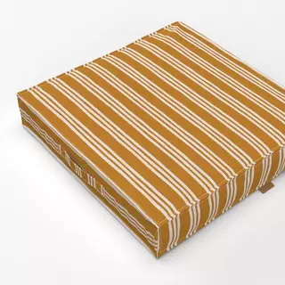 Bodenkissen Streifen Beige Gelb