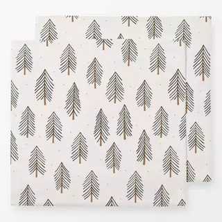 Servietten Winter Forest charcoal beige