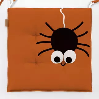 Sitzkissen Spooky Spider rostbraun boho