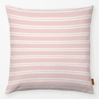 Kissen Streifen Beige Rosa