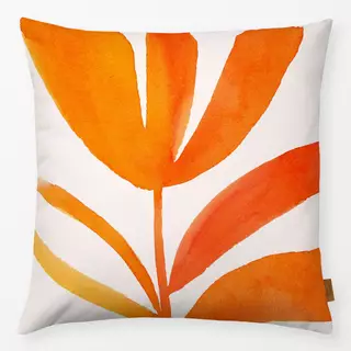 Kissen Pink goldener Sommer Blume