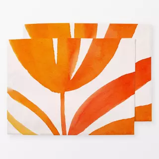 Tischset Pink goldener Sommer Blume