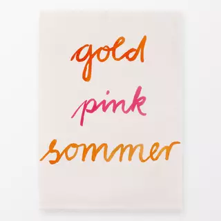 Geschirrtücher Pink goldener Sommer