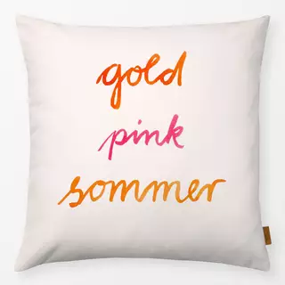 Kissen Pink goldener Sommer