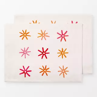 Tischset Pink goldener Sommer Sonnen