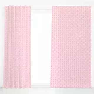 Dekovorhang Kreise rosa