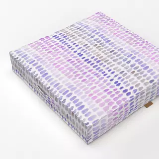 Bodenkissen Punkte und Streifen violett
