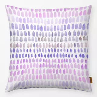 Kissen Punkte und Streifen violett