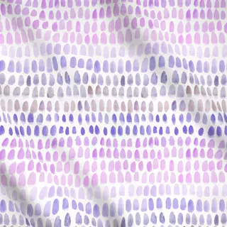 Meterware Punkte und Streifen violett