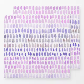 Servietten Punkte und Streifen violett