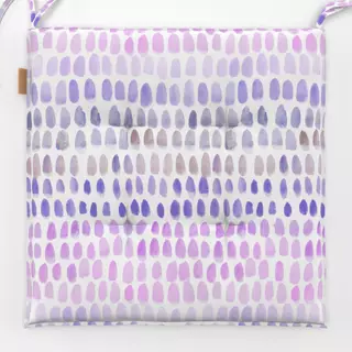 Sitzkissen Punkte und Streifen violett
