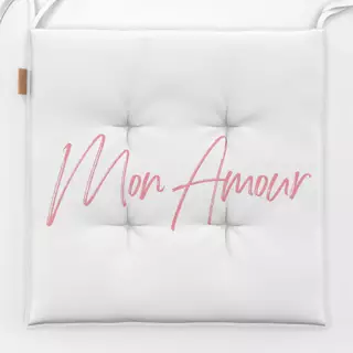 Sitzkissen Mon Amour Rosa