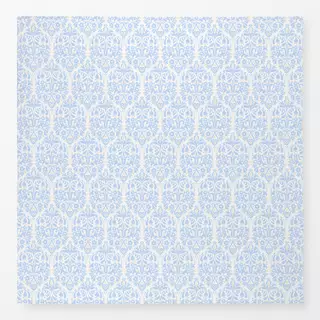 Tischdecke Winterdamast blau