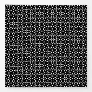 Tischdecke Halbkreise Schwarz Weiss