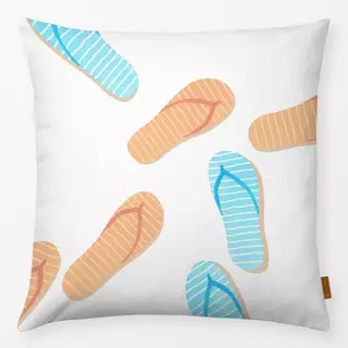 Kissen Summertime Flip Flops groß
