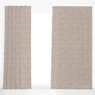 Dekovorhang Kreise mit Textur braun