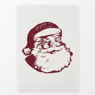 Geschirrtücher Weihnachtsmann Dunkelrot