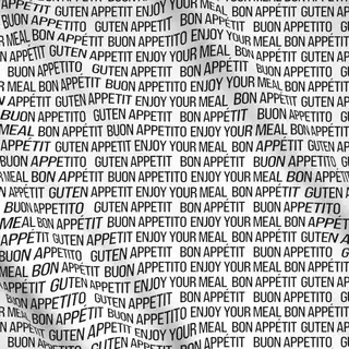 Meterware Bon Appétit & Enjoy Your Meal