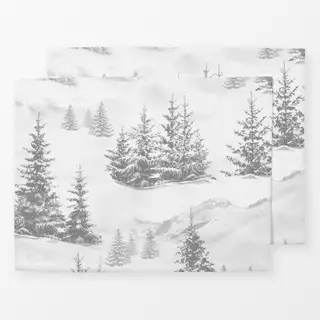 Tischset Winterlandschaft