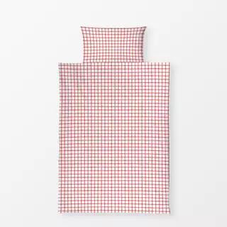 Bettwäsche Karos Rot