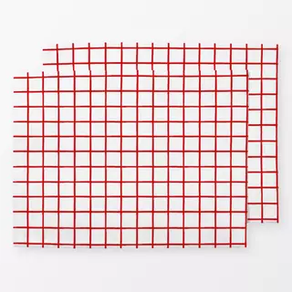 Tischset Karos Rot