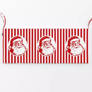 Bankauflage Weihnachtsmann Streifen Rot