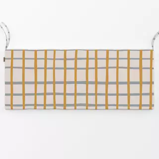Bankauflage Grey Yellow Stripes