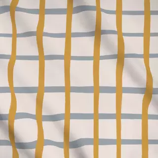 Meterware Grey Yellow Stripes