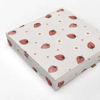 Bodenkissen Erdbeeren & Blumen