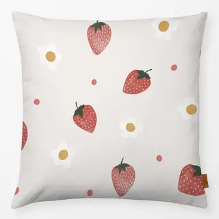 Kissen Erdbeeren & Blumen