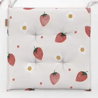 Sitzkissen Erdbeeren & Blumen