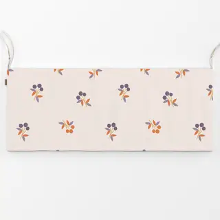 Bankauflage Beerenzweige Muster | Herbstliches botanisches Design