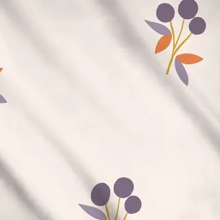 Meterware Beerenzweige Muster | Herbstliches botanisches Design