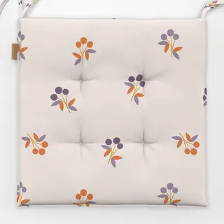 Sitzkissen Beerenzweige Muster | Herbstliches botanisches Design