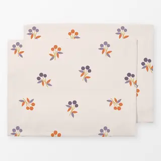 Tischset Beerenzweige Muster | Herbstliches botanisches Design