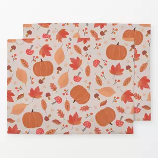 Tischset Watercolor Herbst Hell