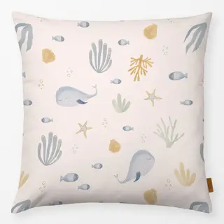 Kissen Meerestiere Aquarellmuster