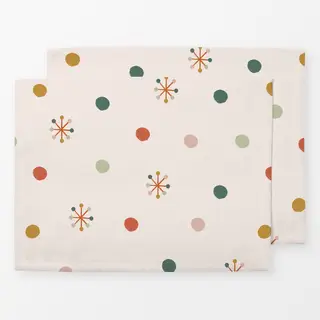 Tischset Weihnachtspunkte & Sterne