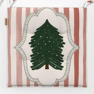Sitzkissen Weihnachtsbaum Streifen
