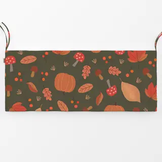 Bankauflage Watercolor Herbst Dunkel
