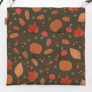 Sitzkissen Watercolor Herbst Dunkel