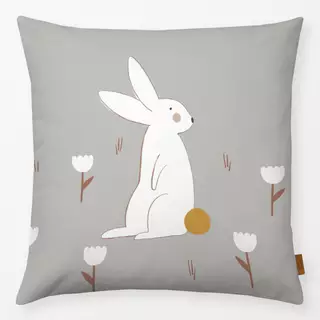 Kissen Weißer Hase