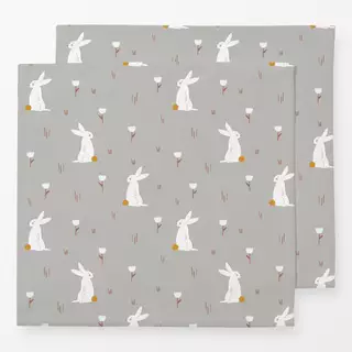 Servietten Weißer Hase