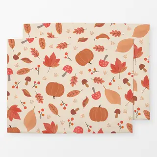 Tischset Watercolor Herbst Hell