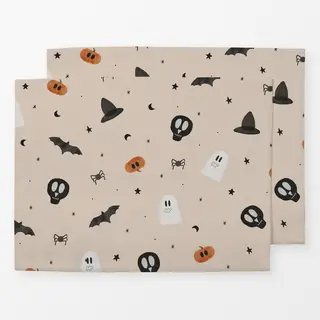 Tischset Halloween Party Beige