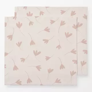 Servietten Rosa Blumen